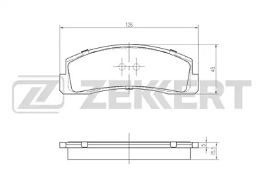 Купить запчасть ZEKKERT - BS2068 Колодки торм. диск. передн. BS-2068