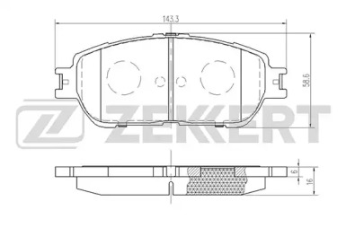 Купить запчасть ZEKKERT - BS2081 Колодки торм. диск. передн. BS-2081