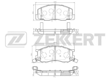 Купить запчасть ZEKKERT - BS2083 Колодки торм. диск. передн. BS-2083