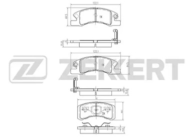 Купить запчасть ZEKKERT - BS2093 Колодки торм. диск. передн. BS-2093