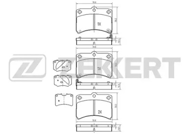 Купить запчасть ZEKKERT - BS2102 Колодки торм. диск. передн. BS-2102