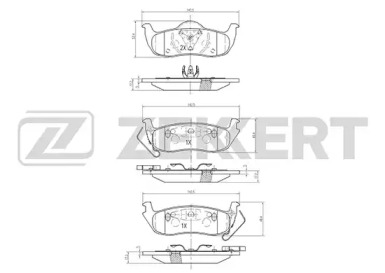 Купить запчасть ZEKKERT - BS2110 Колодки торм. диск. передн. BS2110