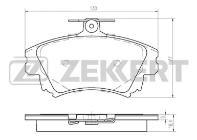 Купить запчасть ZEKKERT - BS2230 Колодки торм. диск. передн. BS-2230