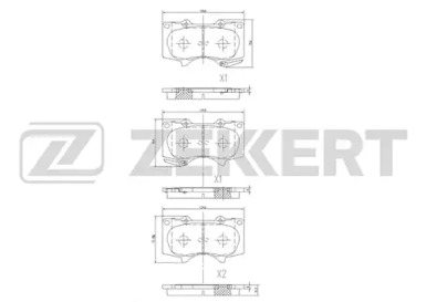 Купить запчасть ZEKKERT - BS2241 Колодки торм. диск. передн. BS-2241