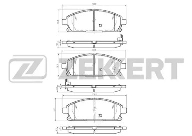 Купить запчасть ZEKKERT - BS2316 Колодки торм. диск. передн. BS-2316