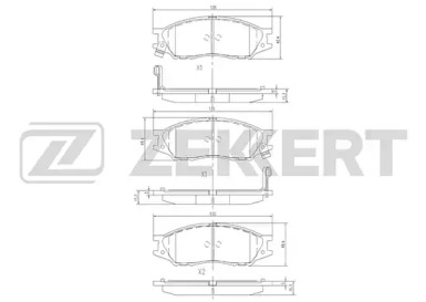 Купить запчасть ZEKKERT - BS2323 Колодки торм. диск. передн. BS-2323