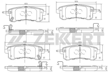 Купить запчасть ZEKKERT - BS2523 Колодки торм. диск. задн. BS-2523