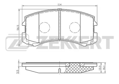 Купить запчасть ZEKKERT - BS2538 Колодки торм. диск. передн. BS-2538