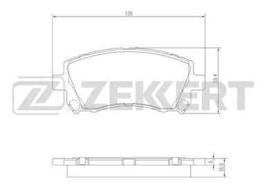 Купить запчасть ZEKKERT - BS2580 Колодки торм. диск. передн. BS-2580