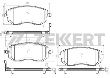 Купить запчасть ZEKKERT - BS2585 Колодки торм. диск. передн. BS-2585