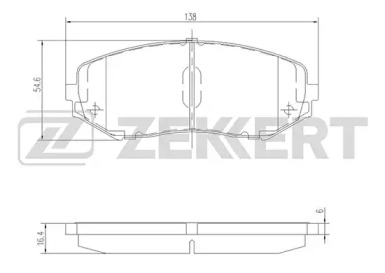 Купить запчасть ZEKKERT - BS2620 Колодки торм. диск. передн. BS-2620