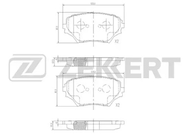 Купить запчасть ZEKKERT - BS2701 Колодки торм. диск. передн. BS-2701