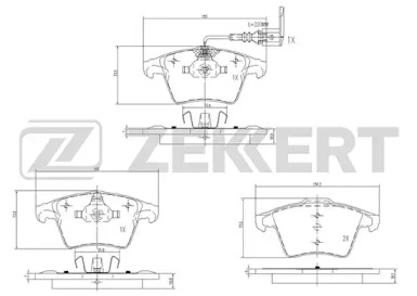 Купить запчасть ZEKKERT - BS2797 Колодки торм. диск. передн. BS2797