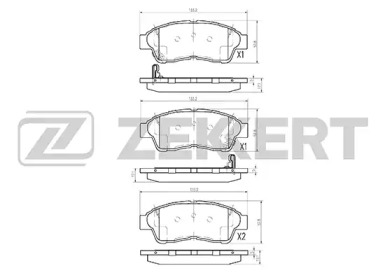 Купить запчасть ZEKKERT - BS2802 Колодки торм. диск. передн. BS-2802