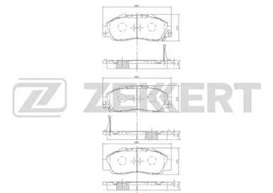 Купить запчасть ZEKKERT - BS2803 Колодки торм. диск. передн. BS-2803