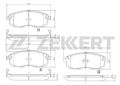 Купить запчасть ZEKKERT - BS2806 Колодки торм. диск. передн. BS-2806