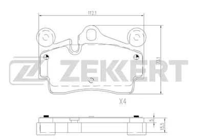 Купить запчасть ZEKKERT - BS2834 Колодки торм. диск. задн. BS-2834