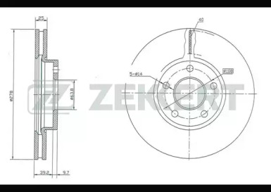 Купить запчасть ZEKKERT - BS5005 Диск торм. перед. BS-5005