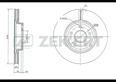 Купить запчасть ZEKKERT - BS5006 Диск торм. перед. BS-5006