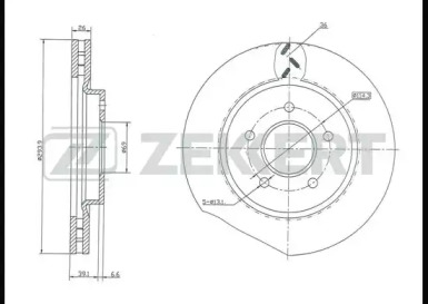Купить запчасть ZEKKERT - BS5023 Диск торм. перед. BS-5023
