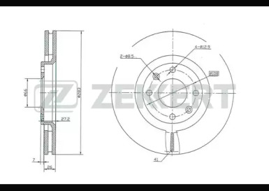 Купить запчасть ZEKKERT - BS5024 Диск торм. перед. BS-5024