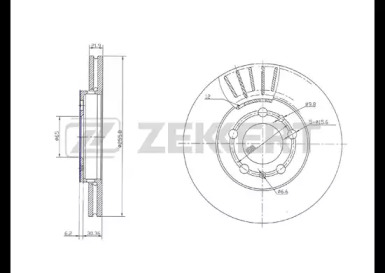 Купить запчасть ZEKKERT - BS5031 Диск торм. перед. BS-5031