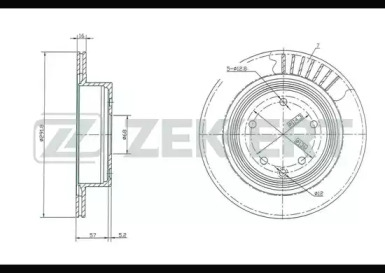 Купить запчасть ZEKKERT - BS5036 Диск торм. зад. BS-5036