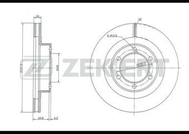 Купить запчасть ZEKKERT - BS5047 Диск торм. перед. BS-5047