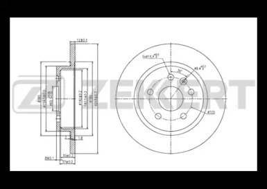 Купить запчасть ZEKKERT - BS5052 Диск торм. зад. BS-5052