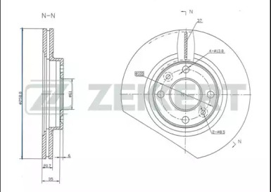 Купить запчасть ZEKKERT - BS5107 Диск торм. перед. BS-5107