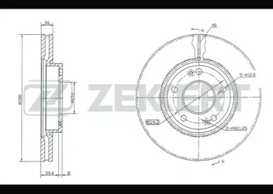 Купить запчасть ZEKKERT - BS5119 Диск торм. перед. BS-5119
