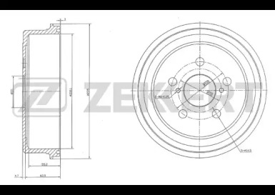 Купить запчасть ZEKKERT - BS5122 Барабан торм. зад. BS-5122