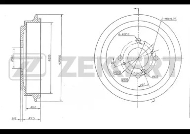 Купить запчасть ZEKKERT - BS5130 Барабан торм. зад. BS-5130