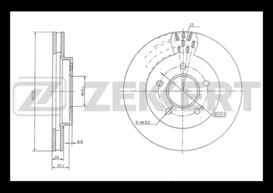 Купить запчасть ZEKKERT - BS5136 Диск торм. перед. BS-5136