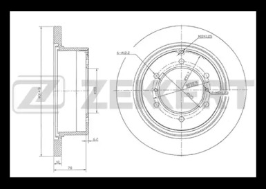 Купить запчасть ZEKKERT - BS5137 Диск торм. зад. BS-5137