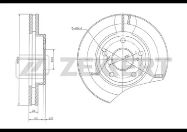 Купить запчасть ZEKKERT - BS5142 Диск торм. перед. BS-5142
