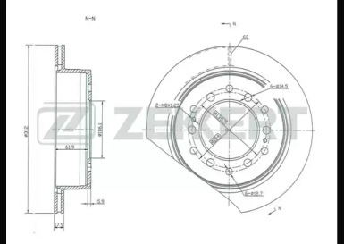 Купить запчасть ZEKKERT - BS5145 Диск торм. зад. BS-5145