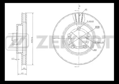Купить запчасть ZEKKERT - BS5146 Диск торм. перед. BS-5146
