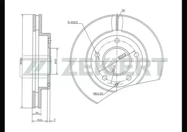 Купить запчасть ZEKKERT - BS5149 Диск торм. перед. BS-5149