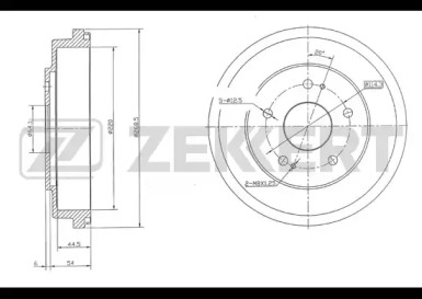 Купить запчасть ZEKKERT - BS5156 Барабан торм. зад. BS-5156