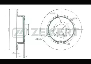 Купить запчасть ZEKKERT - BS5158 Диск торм. зад. BS-5158