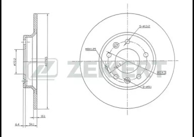 Купить запчасть ZEKKERT - BS5161 Диск торм. зад. BS-5161