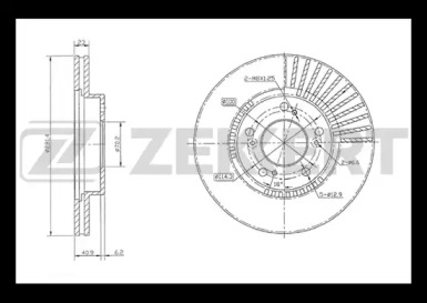Купить запчасть ZEKKERT - BS5172 Диск торм. перед. BS-5172