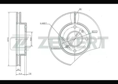 Купить запчасть ZEKKERT - BS5174 Диск торм. перед. BS-5174