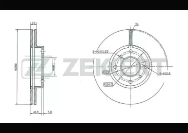 Купить запчасть ZEKKERT - BS5177 Диск торм. перед. BS-5177