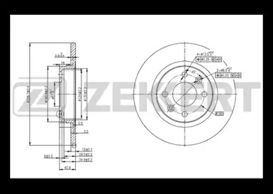 Купить запчасть ZEKKERT - BS5179 Диск торм. перед. BS-5179