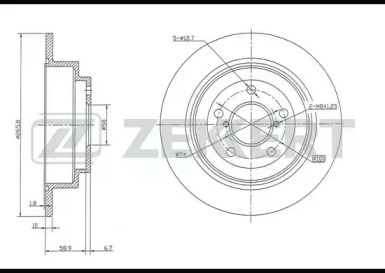 Купить запчасть ZEKKERT - BS5180 Диск торм. зад. BS-5180