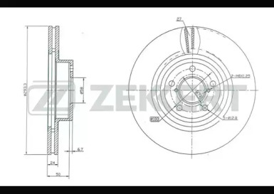 Купить запчасть ZEKKERT - BS5182 Диск торм. перед. BS-5182
