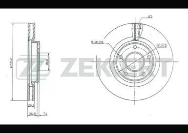 Купить запчасть ZEKKERT - BS5183 Диск торм. перед. BS-5183