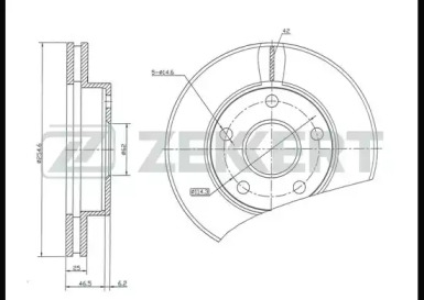 Купить запчасть ZEKKERT - BS5219 Диск торм. перед. BS-5219